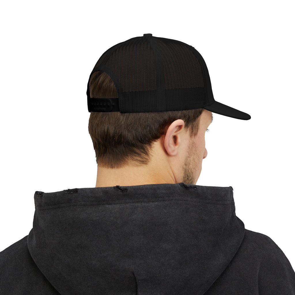 AJO Mountain Logo Snapback Trucker Cap