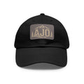 AJO Mountain Leather Patch Dad Hat — Outdoor Adventure Baseball Cap