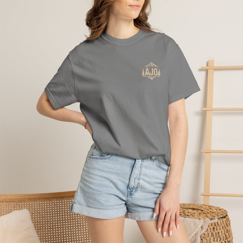Trail Boot Print T-Shirt — "Answer the Wild" Outdoor Graphic Tee