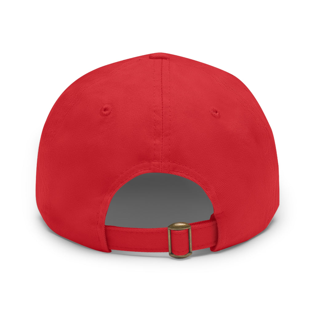 AJO Mountain Leather Patch Dad Hat — Outdoor Adventure Baseball Cap