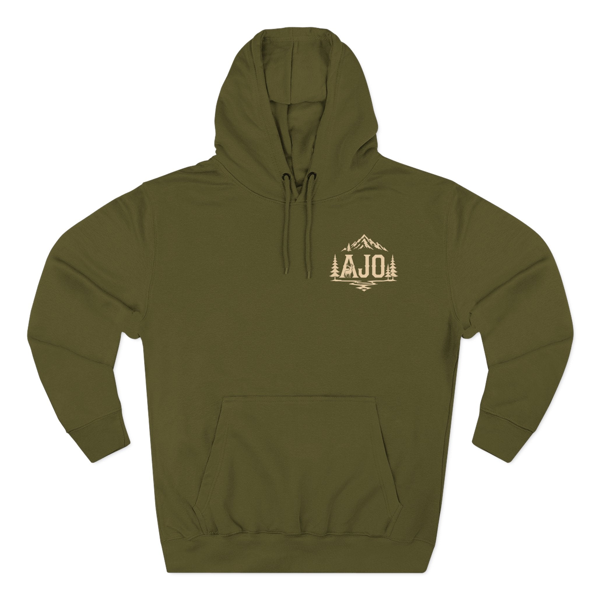 Adventure Hoodie - "Answer The Wild" Forest Bootprint Fleece Pullover