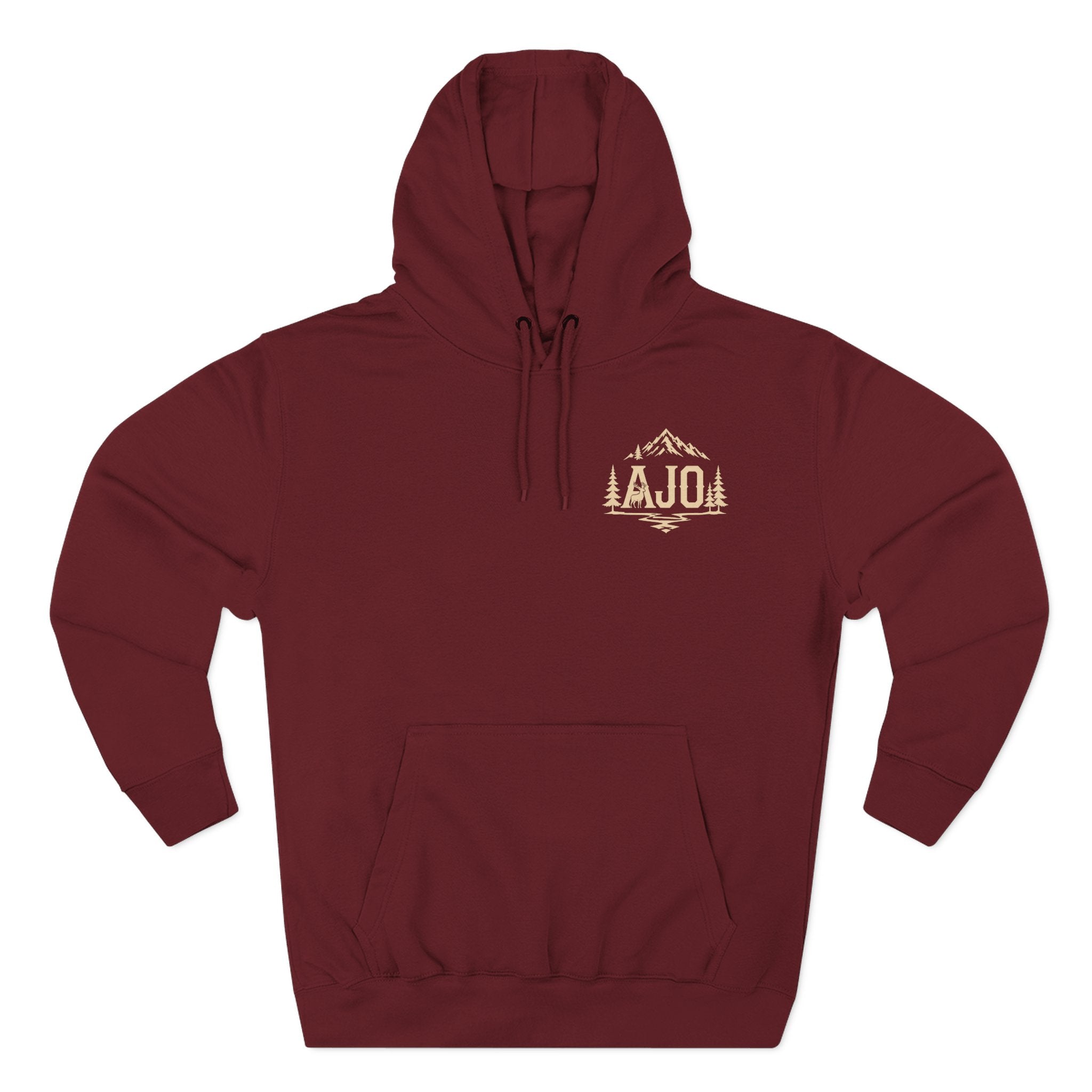 Adventure Hoodie - "Answer The Wild" Forest Bootprint Fleece Pullover