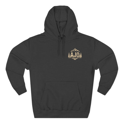Adventure Hoodie - "Answer The Wild" Forest Bootprint Fleece Pullover