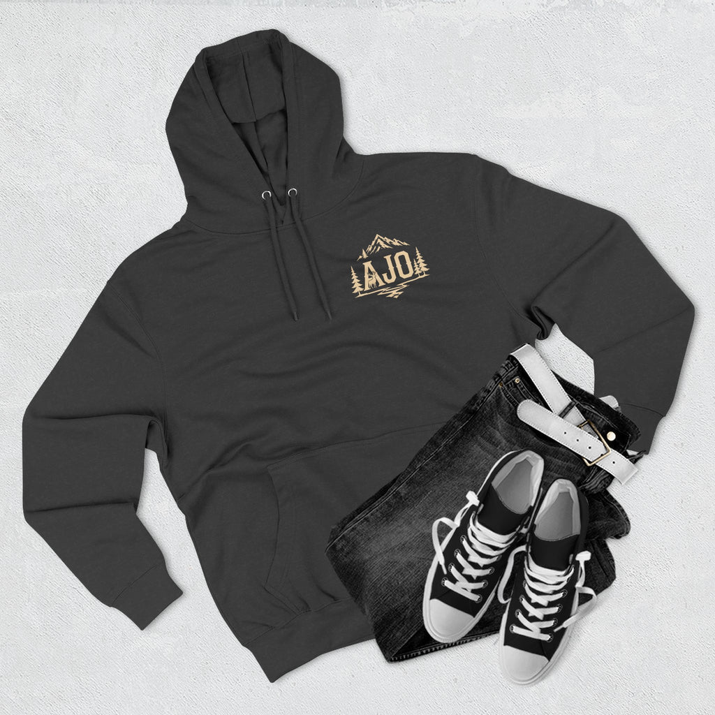 Adventure Hoodie - "Answer The Wild" Forest Bootprint Fleece Pullover