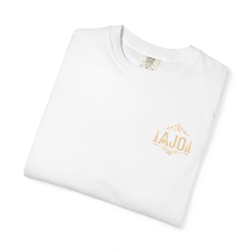 Trail Boot Print T-Shirt — "Answer the Wild" Outdoor Graphic Tee