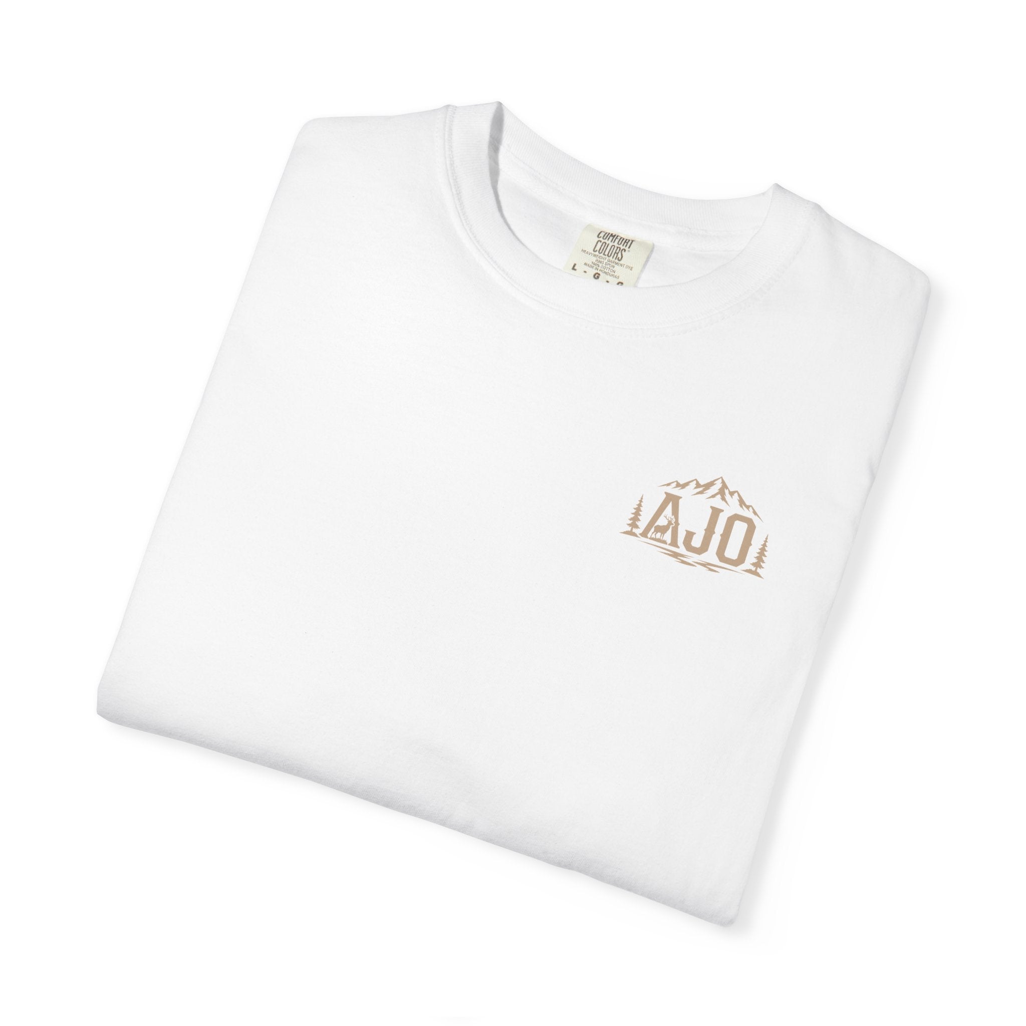 T-Shirt — Heavy Packs & Sore Backs Back Print (Outdoor Hiking Graphic)