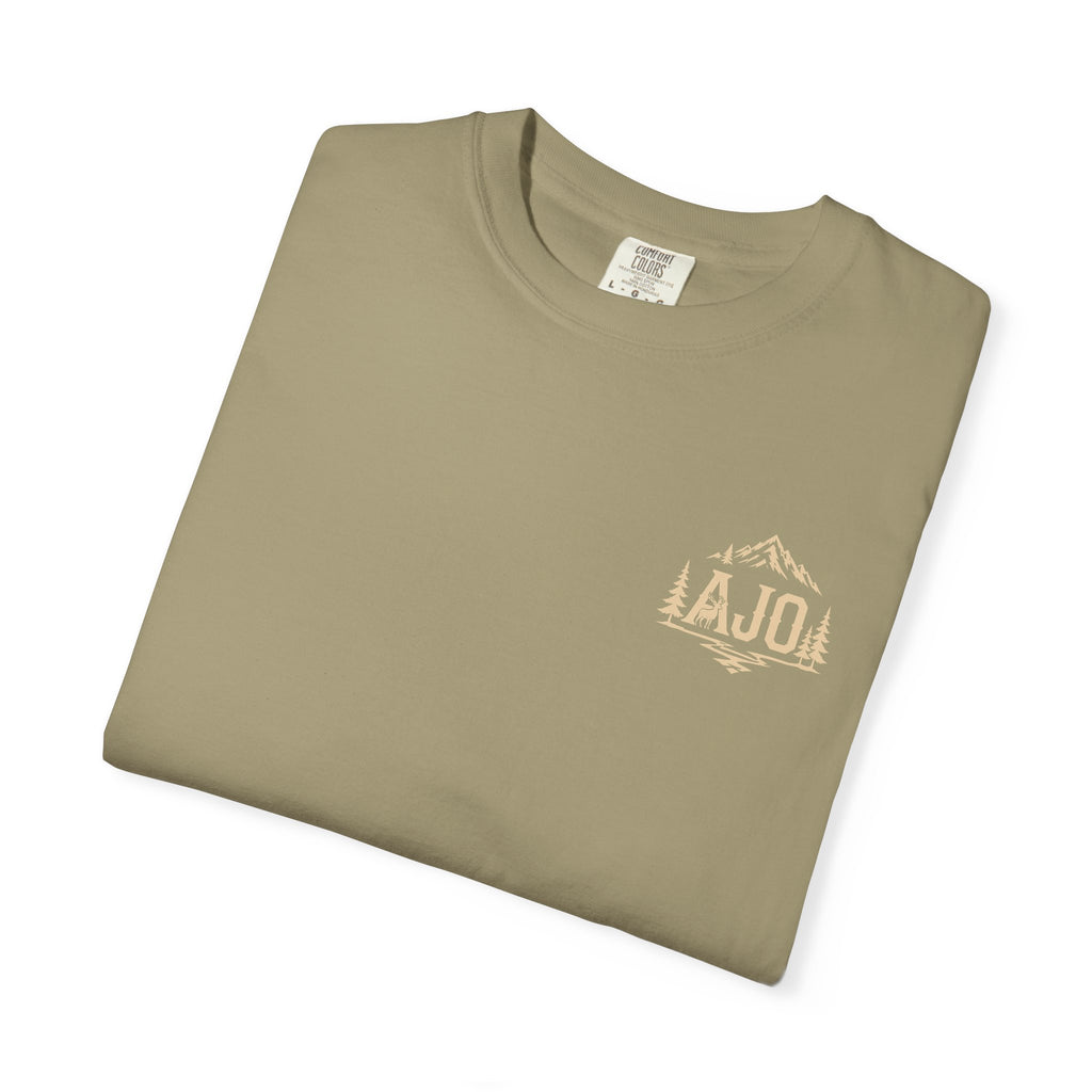 Trail Boot Print T-Shirt — "Answer the Wild" Outdoor Graphic Tee