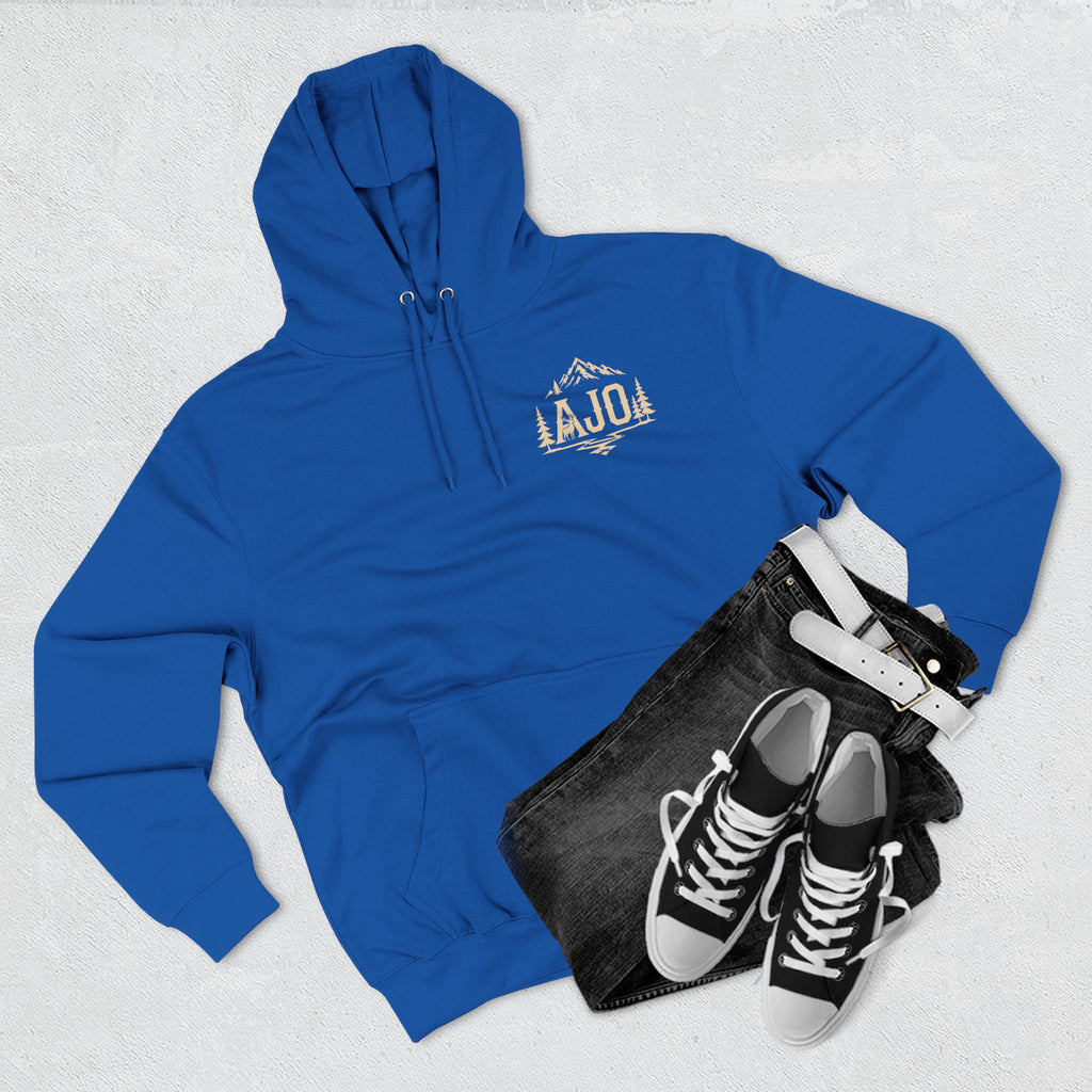 Adventure Hoodie - "Answer The Wild" Forest Bootprint Fleece Pullover