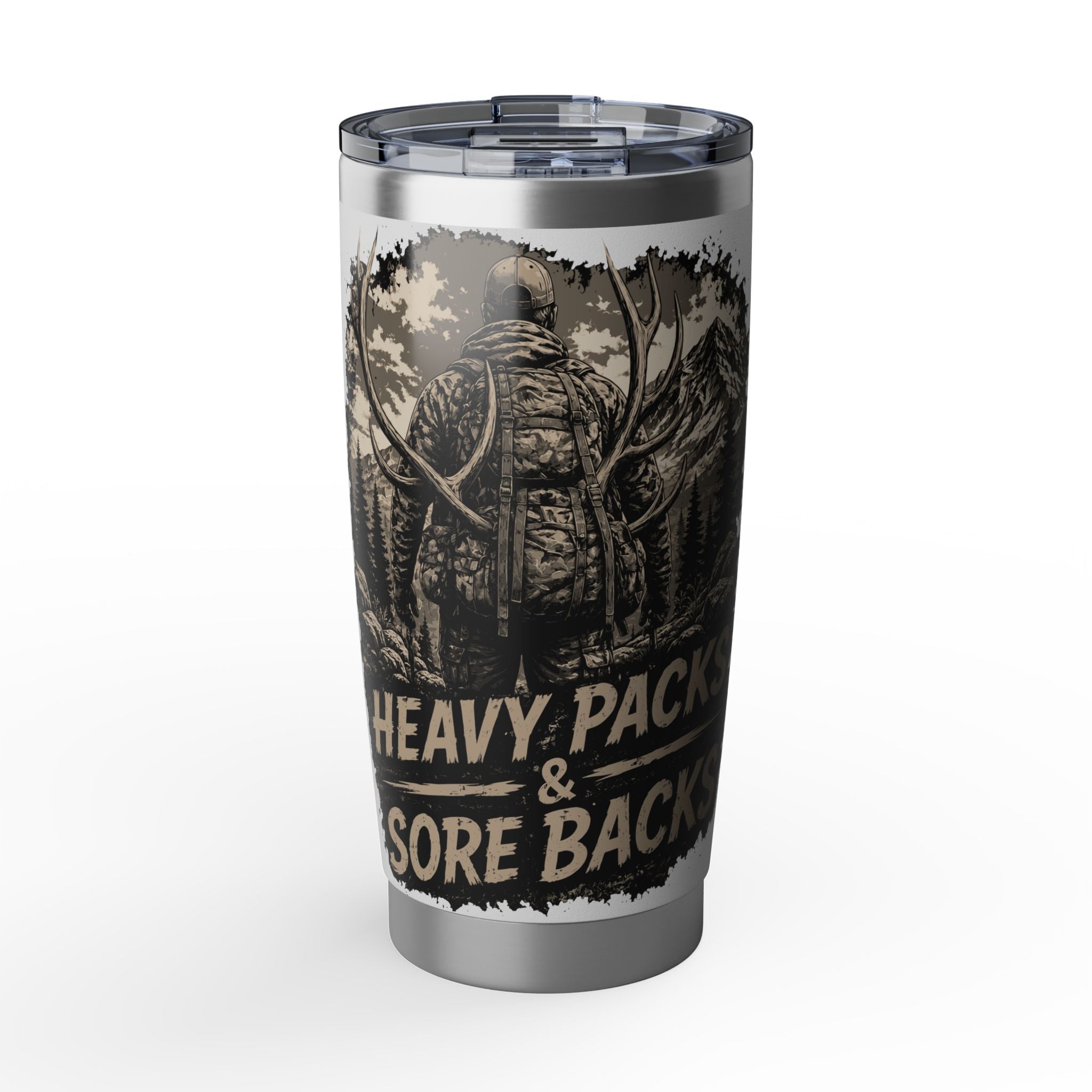 20oz Tumbler - Heavy Pack & Sore Back Hunting Travel Mug (Vagabond)