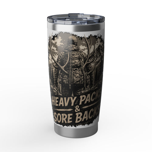 20oz Tumbler - Heavy Pack & Sore Back Hunting Travel Mug (Vagabond)