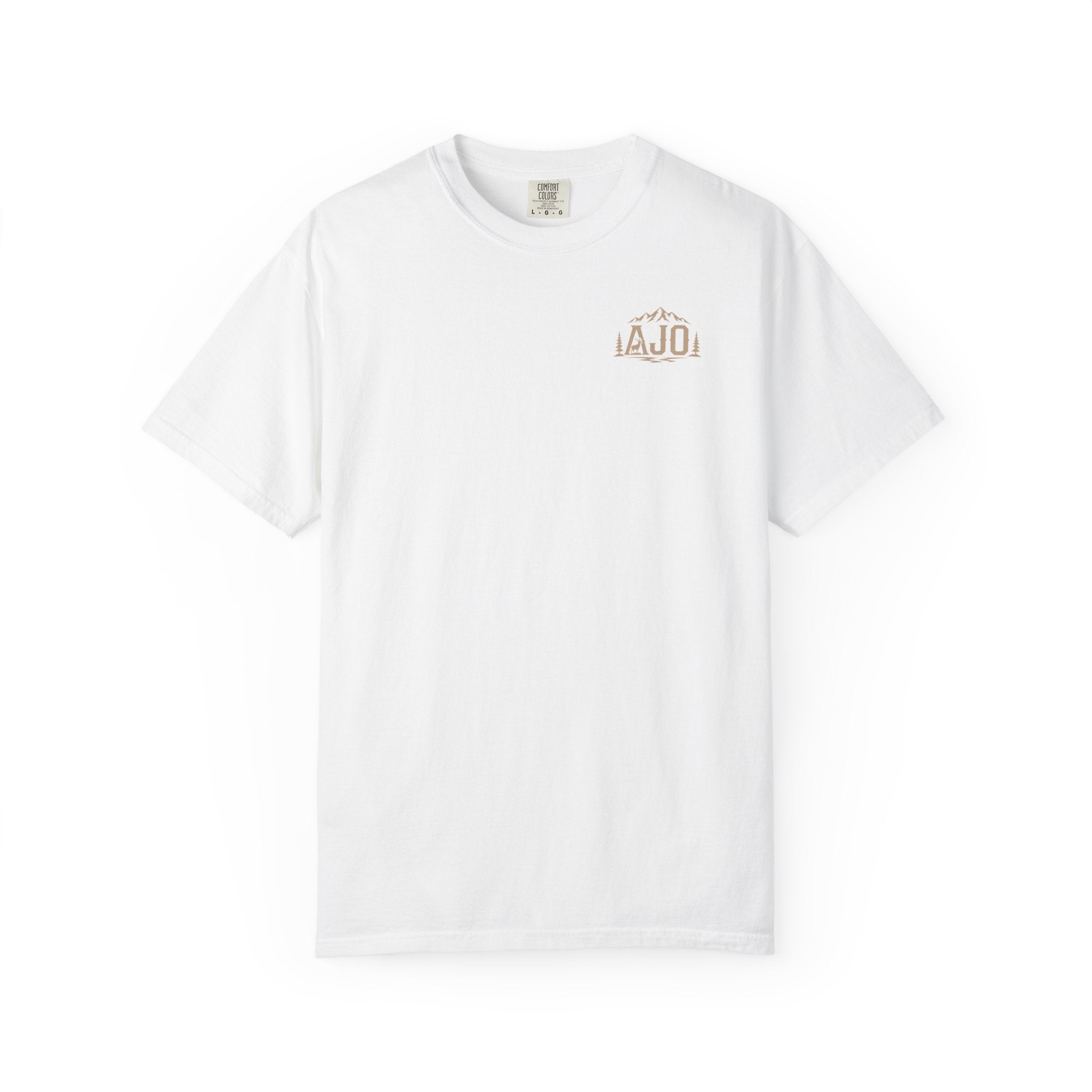 T-Shirt — Heavy Packs & Sore Backs Back Print (Outdoor Hiking Graphic)