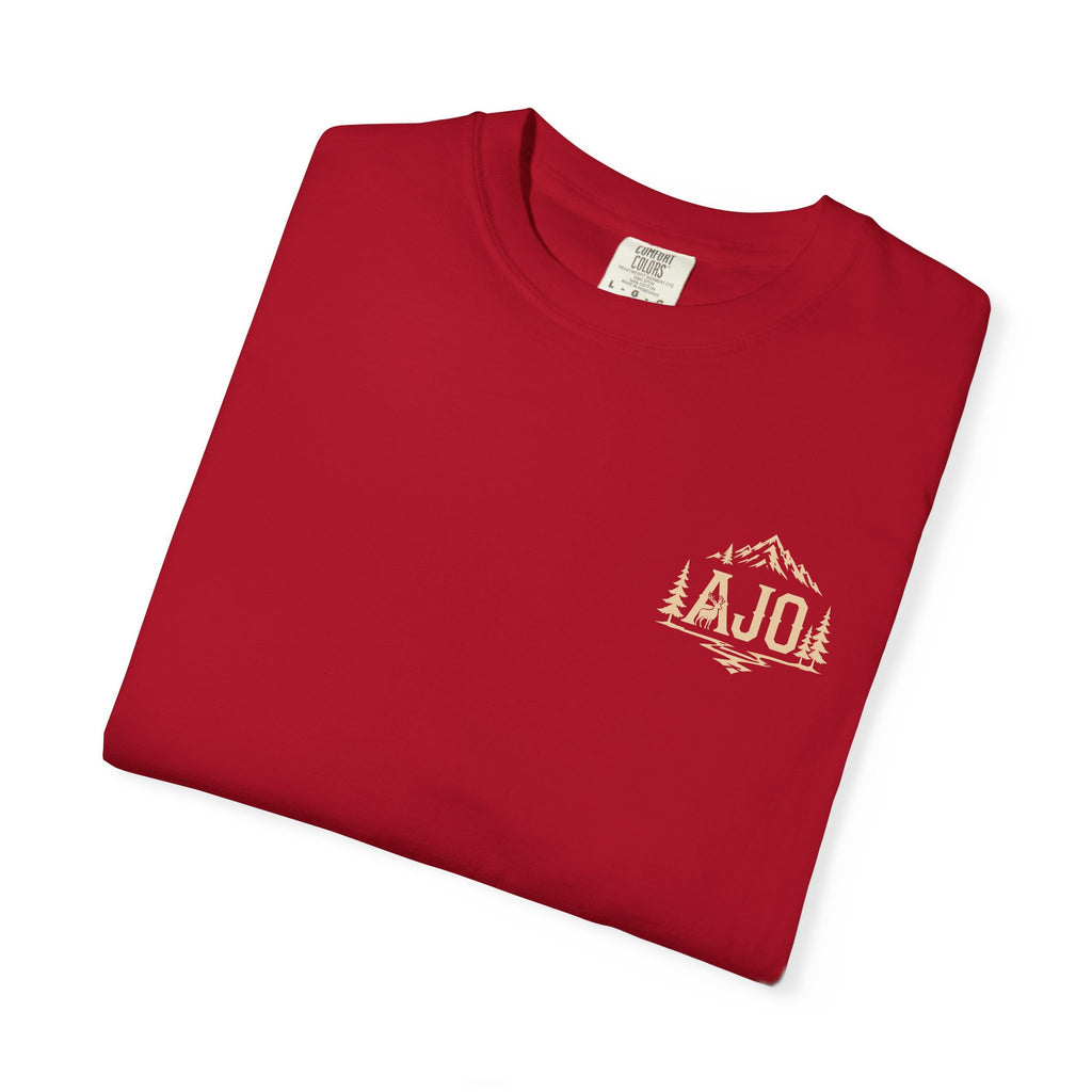 Trail Boot Print T-Shirt — "Answer the Wild" Outdoor Graphic Tee