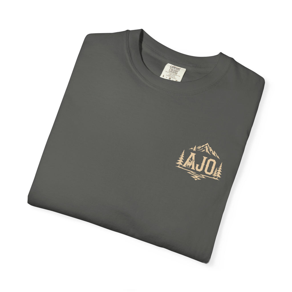 Trail Boot Print T-Shirt — "Answer the Wild" Outdoor Graphic Tee