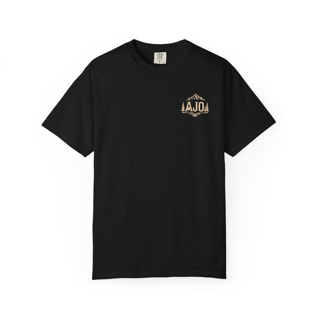 Trail Boot Print T-Shirt — "Answer the Wild" Outdoor Graphic Tee