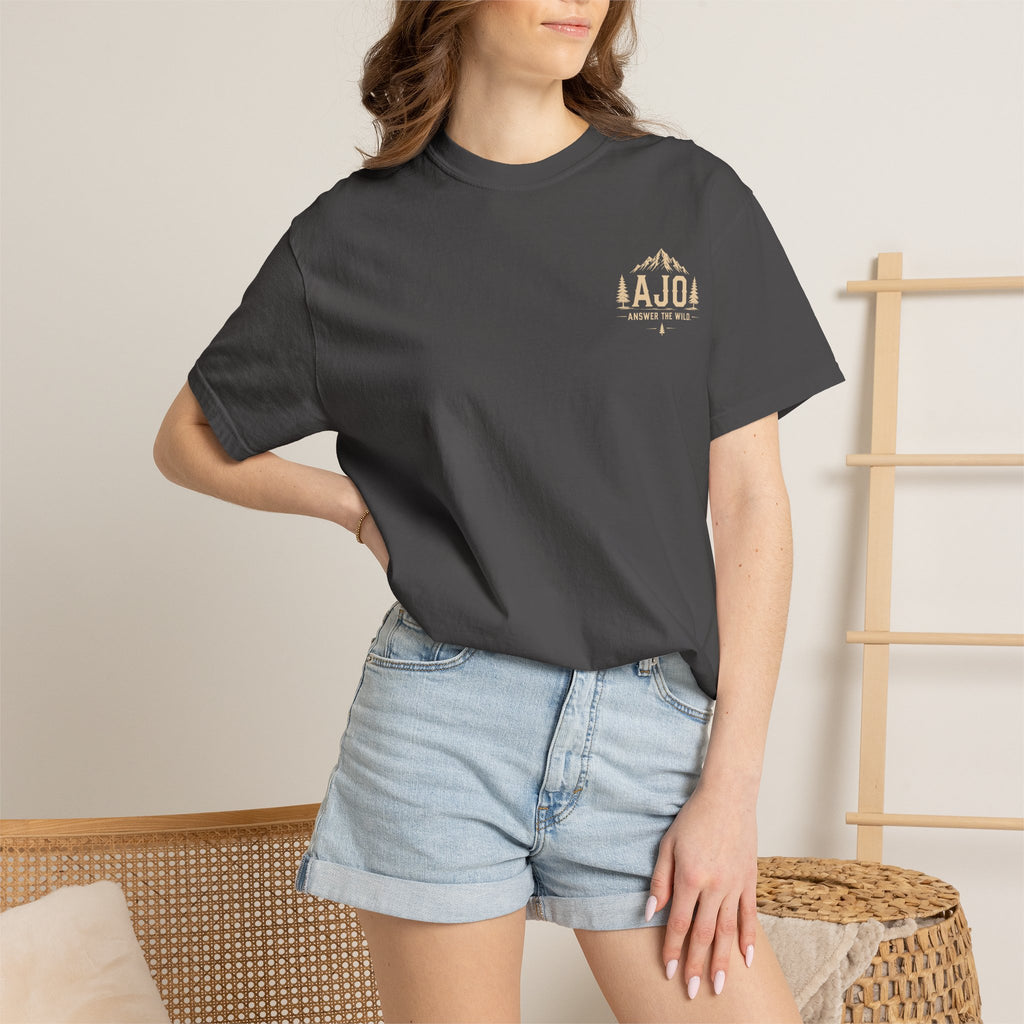 Ajo Pocket Tee — 'Time Can Wait, The Wild Won't' Adventure T‑Shirt
