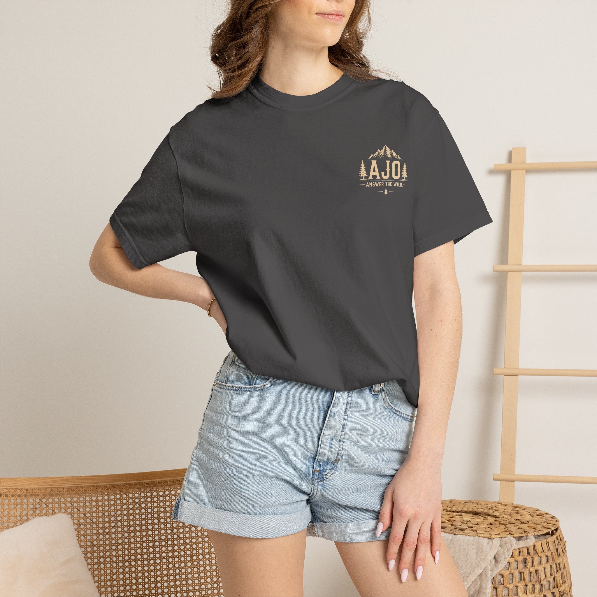 Ajo Pocket Tee — 'Time Can Wait, The Wild Won't' Adventure T‑Shirt