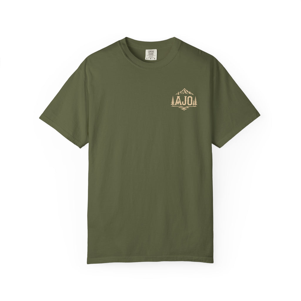 Trail Boot Print T-Shirt — "Answer the Wild" Outdoor Graphic Tee