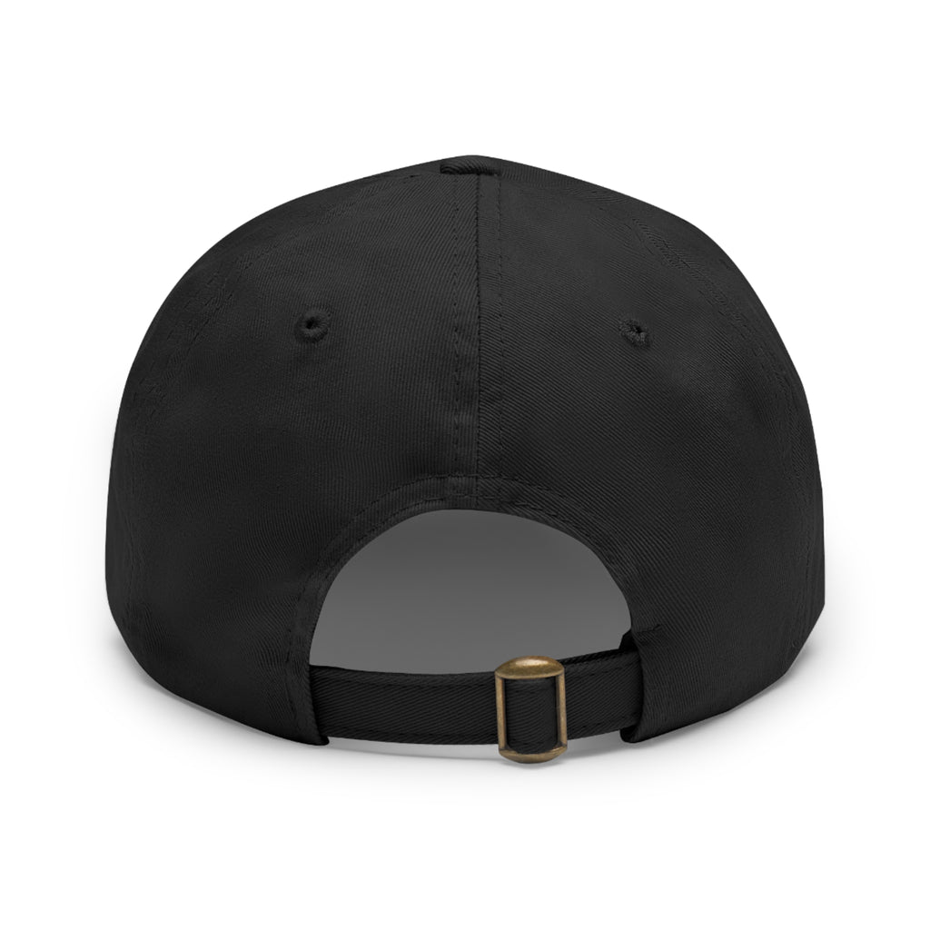 AJO Mountain Leather Patch Dad Hat — Outdoor Adventure Baseball Cap