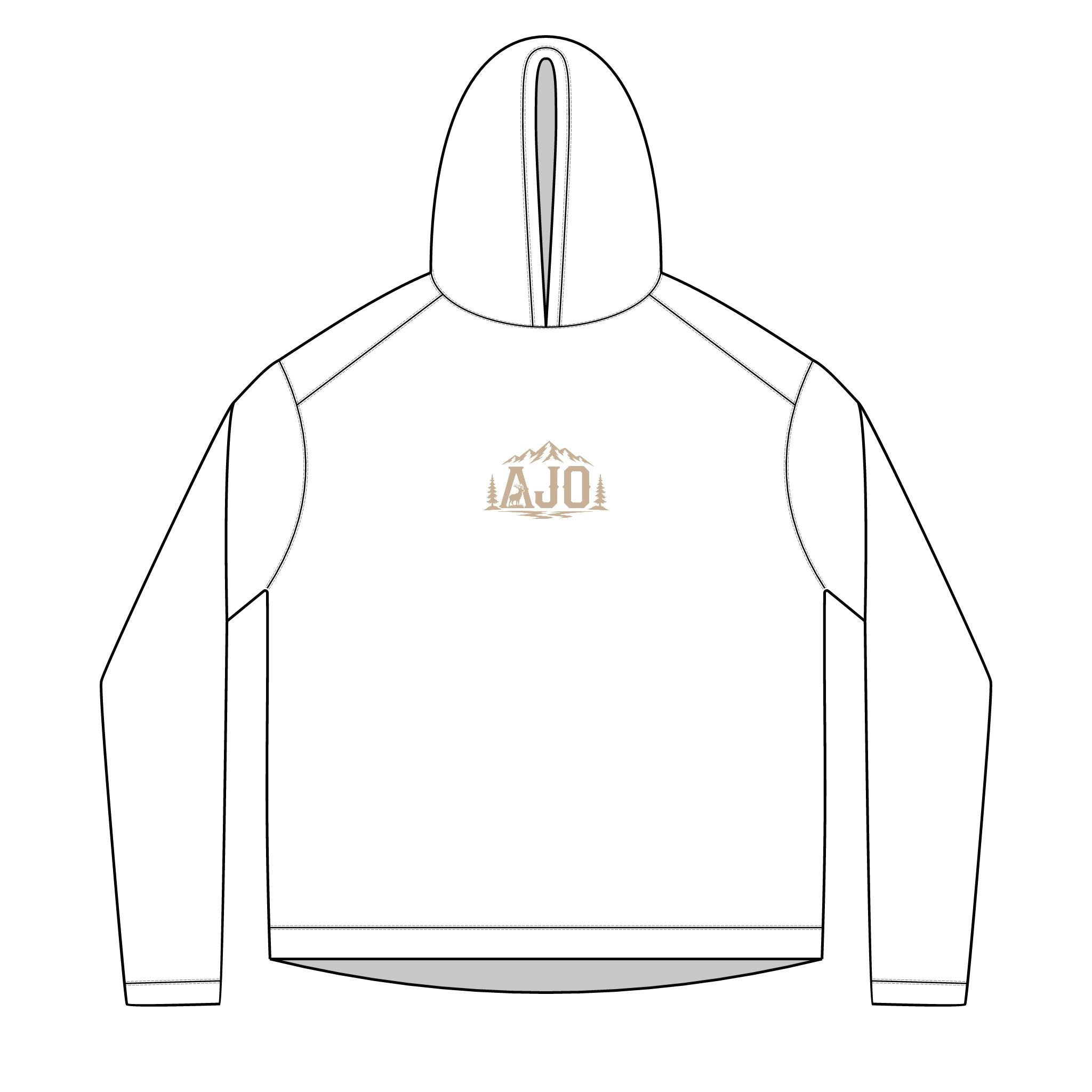 Hiking Hoodie — "Heavy Packs & Sore Backs" Adventure Graphic