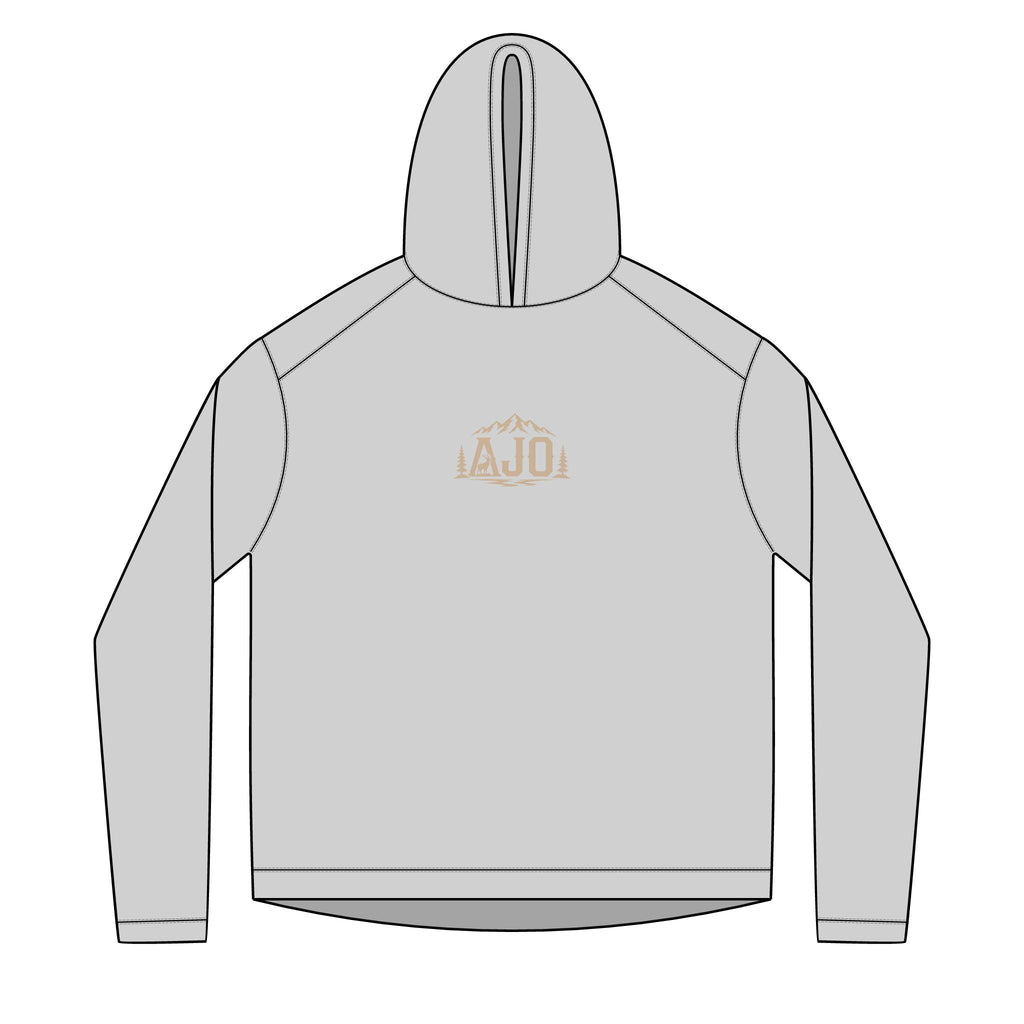 Hiking Hoodie — "Heavy Packs & Sore Backs" Adventure Graphic
