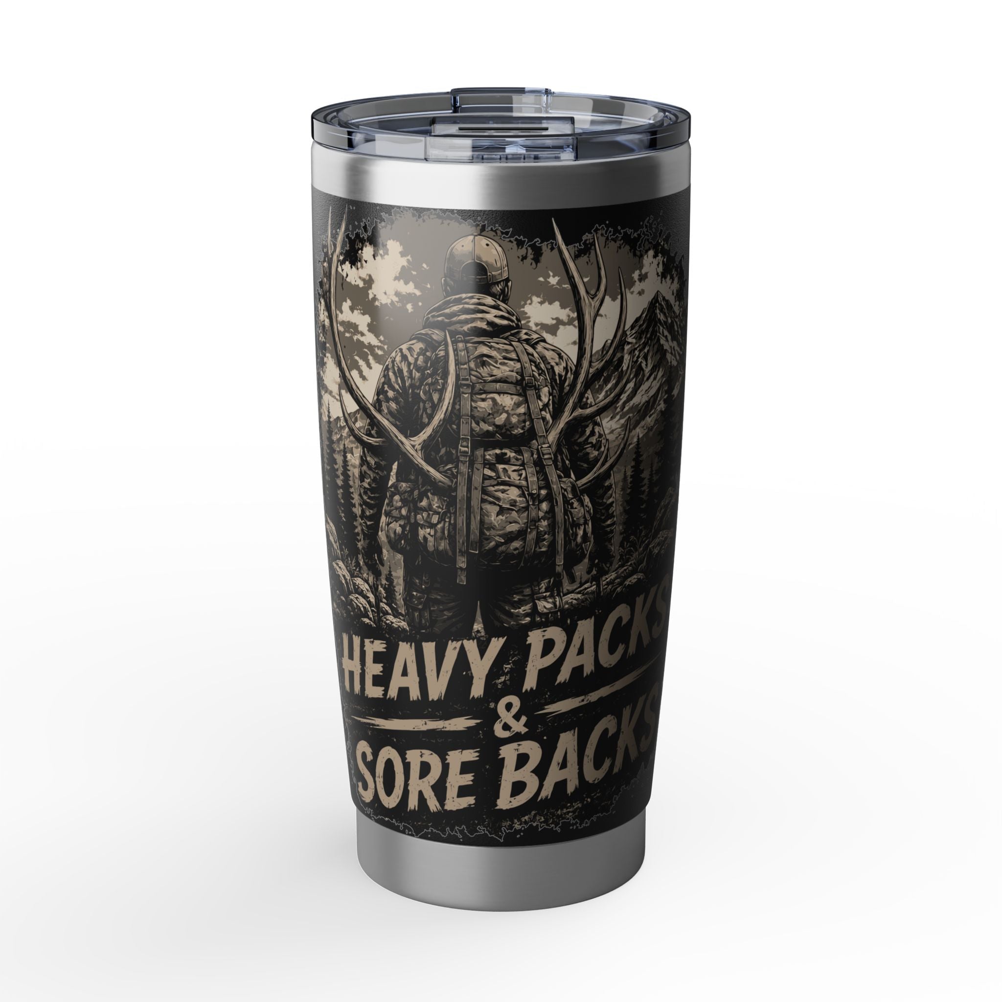 20oz Tumbler - Heavy Pack & Sore Back Hunting Travel Mug (Vagabond)