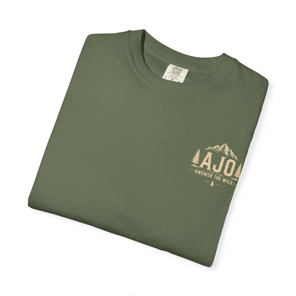 Ajo Pocket Tee — 'Time Can Wait, The Wild Won't' Adventure T‑Shirt