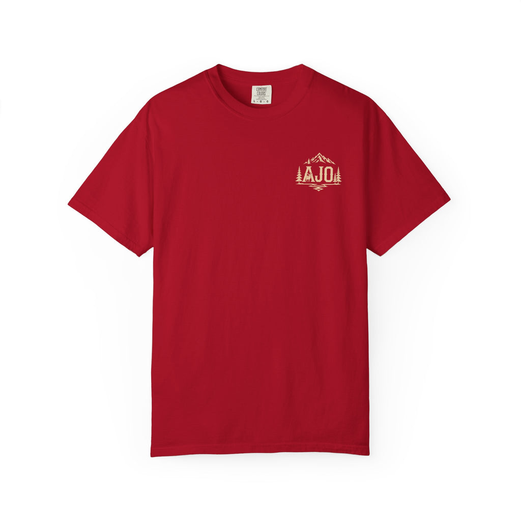Trail Boot Print T-Shirt — "Answer the Wild" Outdoor Graphic Tee