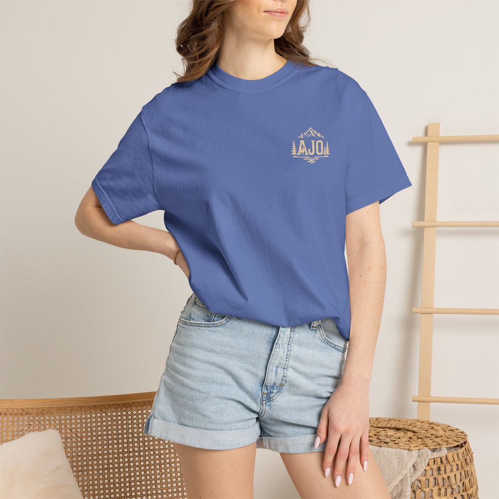 Trail Boot Print T-Shirt — "Answer the Wild" Outdoor Graphic Tee