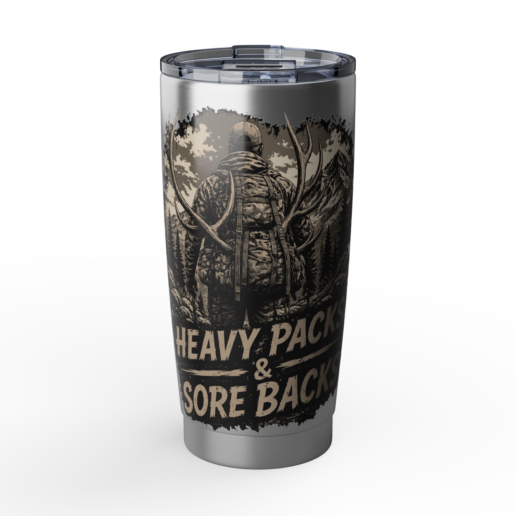 20oz Tumbler - Heavy Pack & Sore Back Hunting Travel Mug (Vagabond)