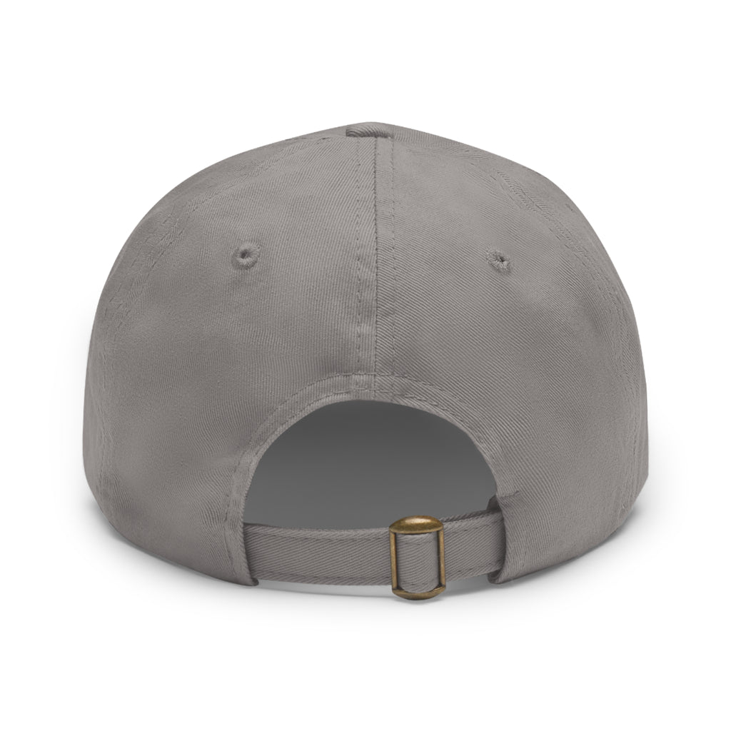 AJO Mountain Leather Patch Dad Hat — Outdoor Adventure Baseball Cap