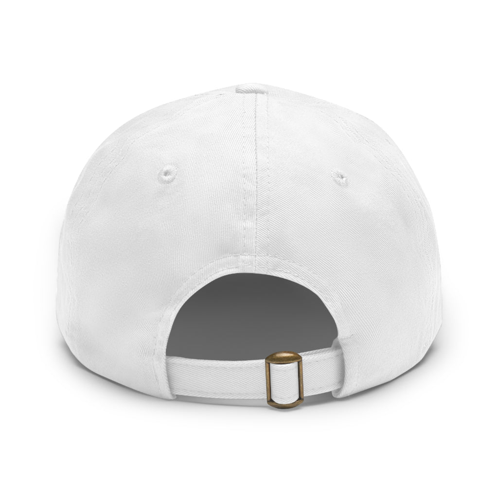 AJO Mountain Leather Patch Dad Hat — Outdoor Adventure Baseball Cap