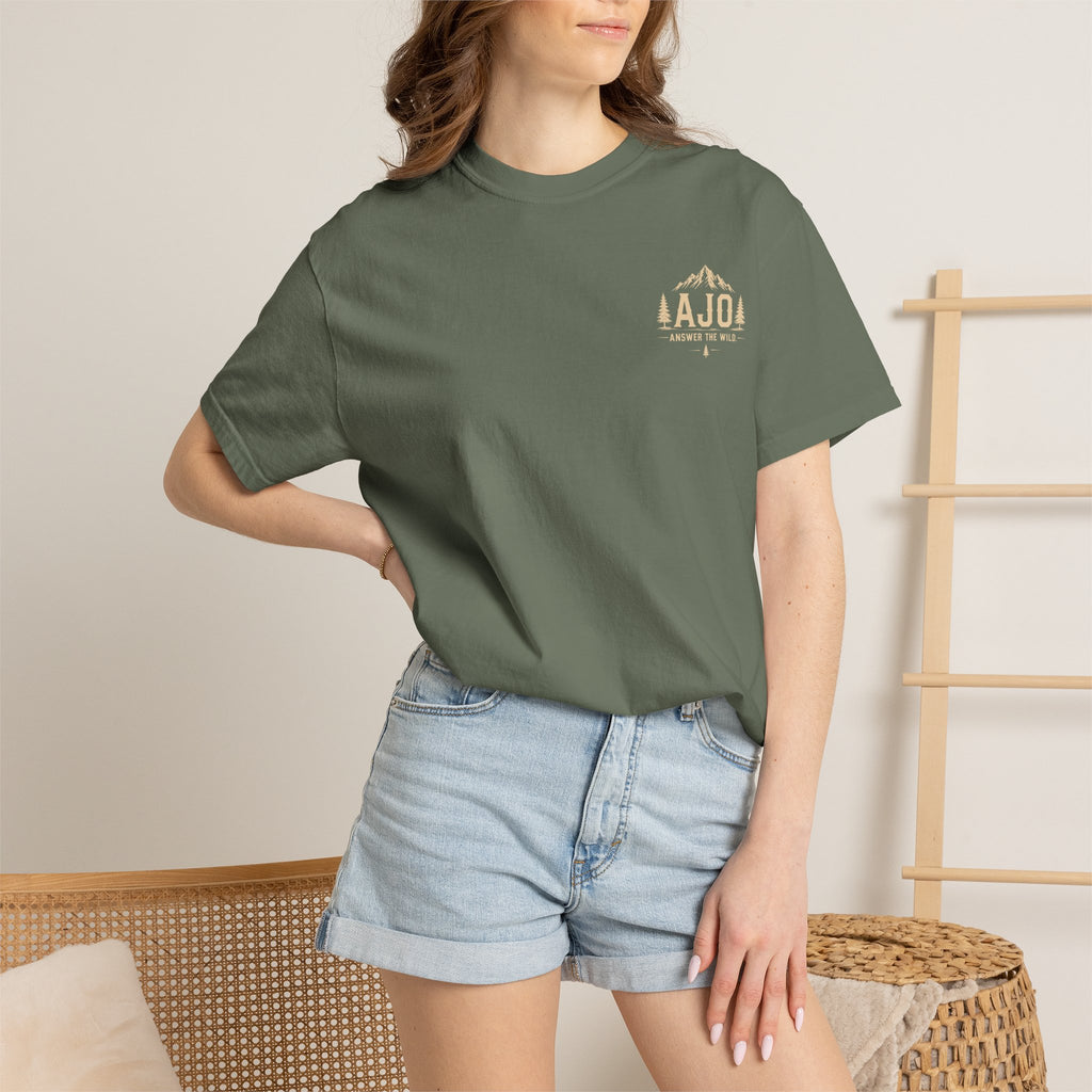 Ajo Pocket Tee — 'Time Can Wait, The Wild Won't' Adventure T‑Shirt