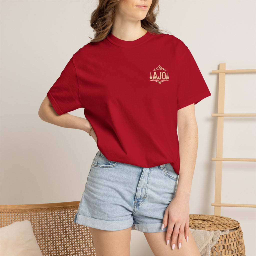Trail Boot Print T-Shirt — "Answer the Wild" Outdoor Graphic Tee