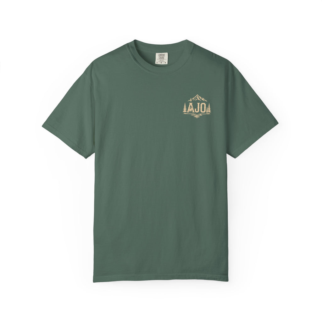 Trail Boot Print T-Shirt — "Answer the Wild" Outdoor Graphic Tee