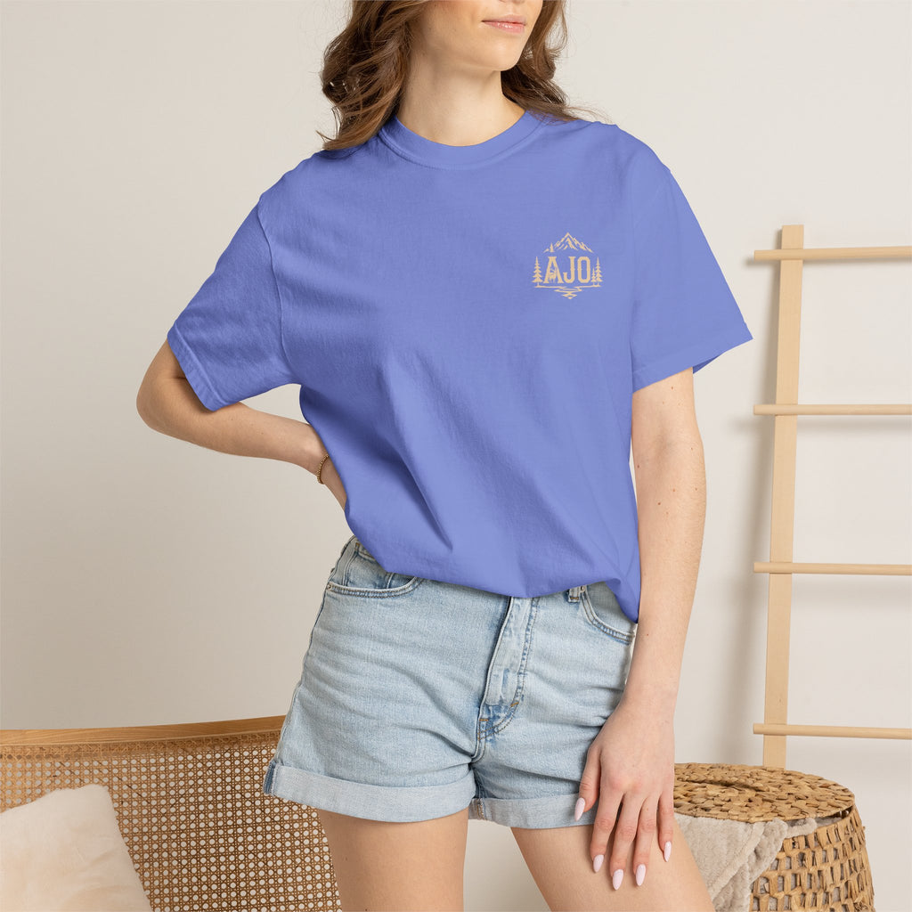Trail Boot Print T-Shirt — "Answer the Wild" Outdoor Graphic Tee