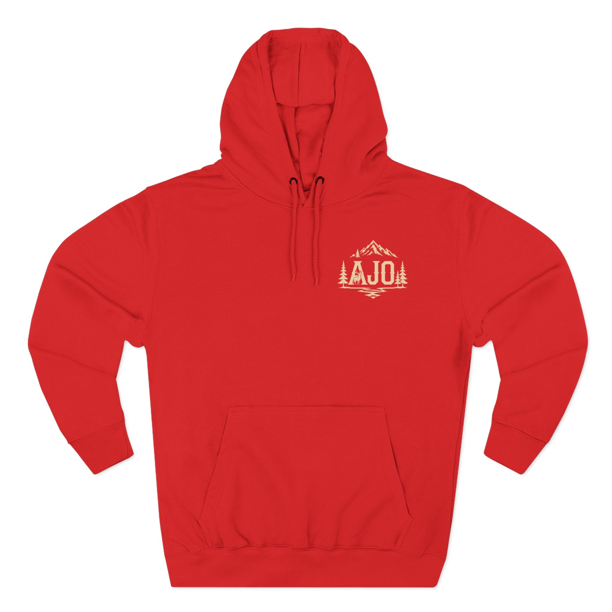 Adventure Hoodie - "Answer The Wild" Forest Bootprint Fleece Pullover