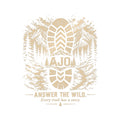 Die-Cut Sticker — "Answer the Wild" Hiking Boot Forest Adventure Decal