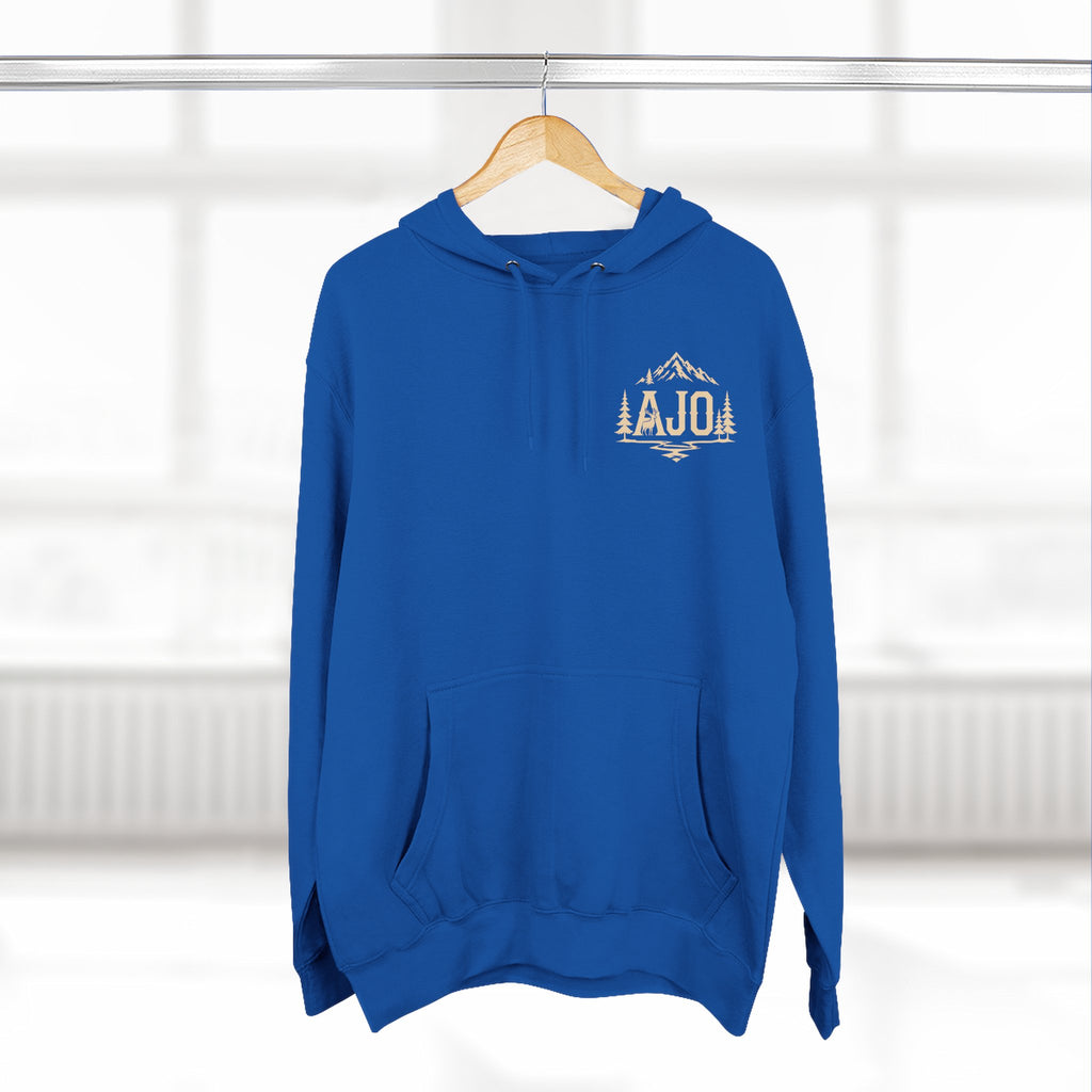 Adventure Hoodie - "Answer The Wild" Forest Bootprint Fleece Pullover