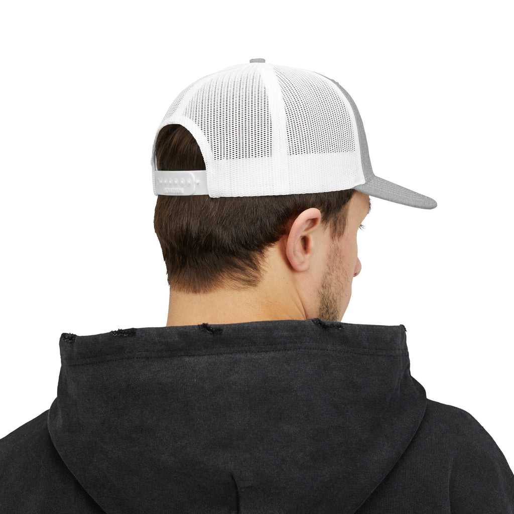 AJO Mountain Logo Snapback Trucker Cap