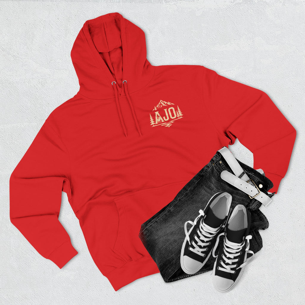 Adventure Hoodie - "Answer The Wild" Forest Bootprint Fleece Pullover