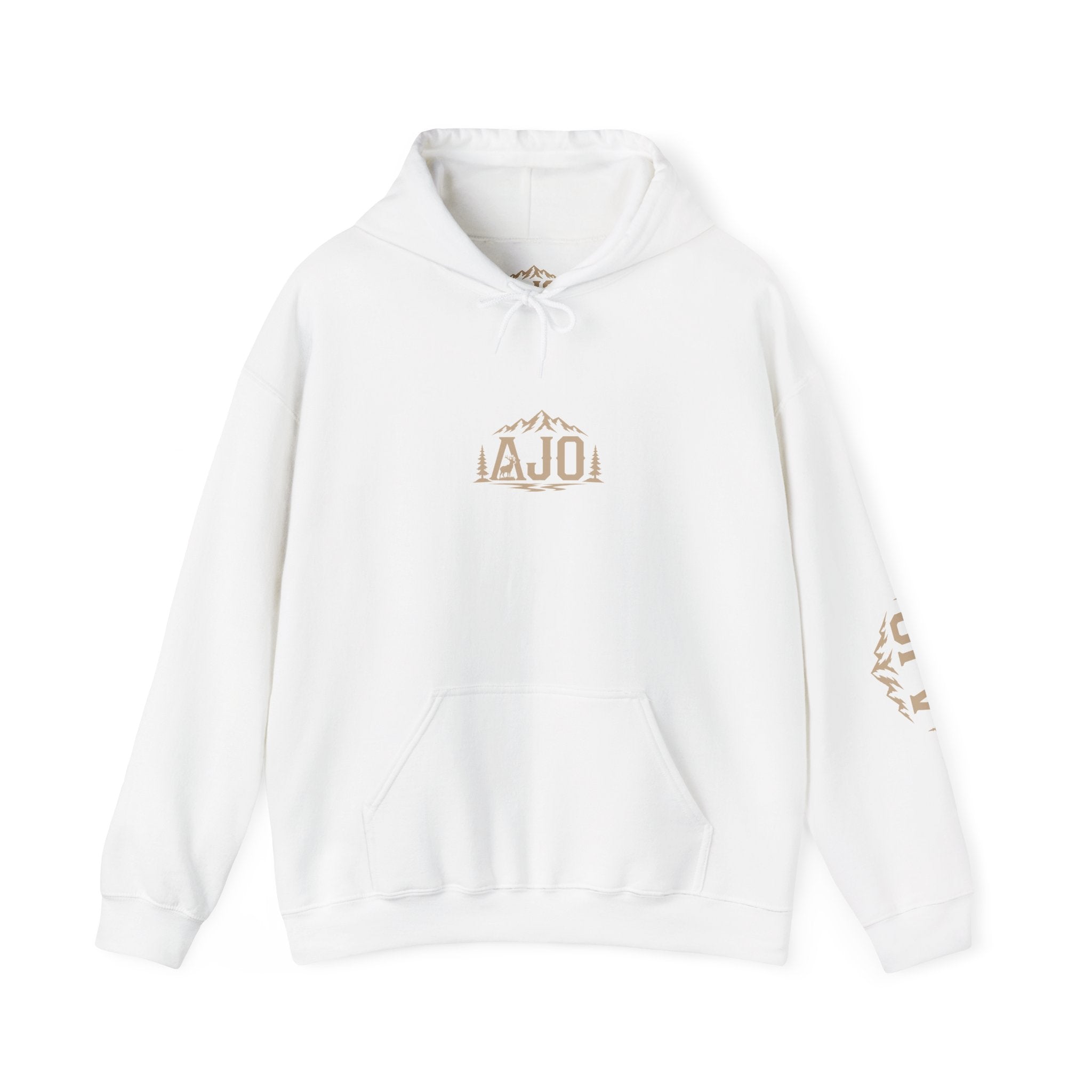 Heavy Packs Hoodie — “Heavy Packs, Sore Backs” Backprint Outdoor Camping Hoodie