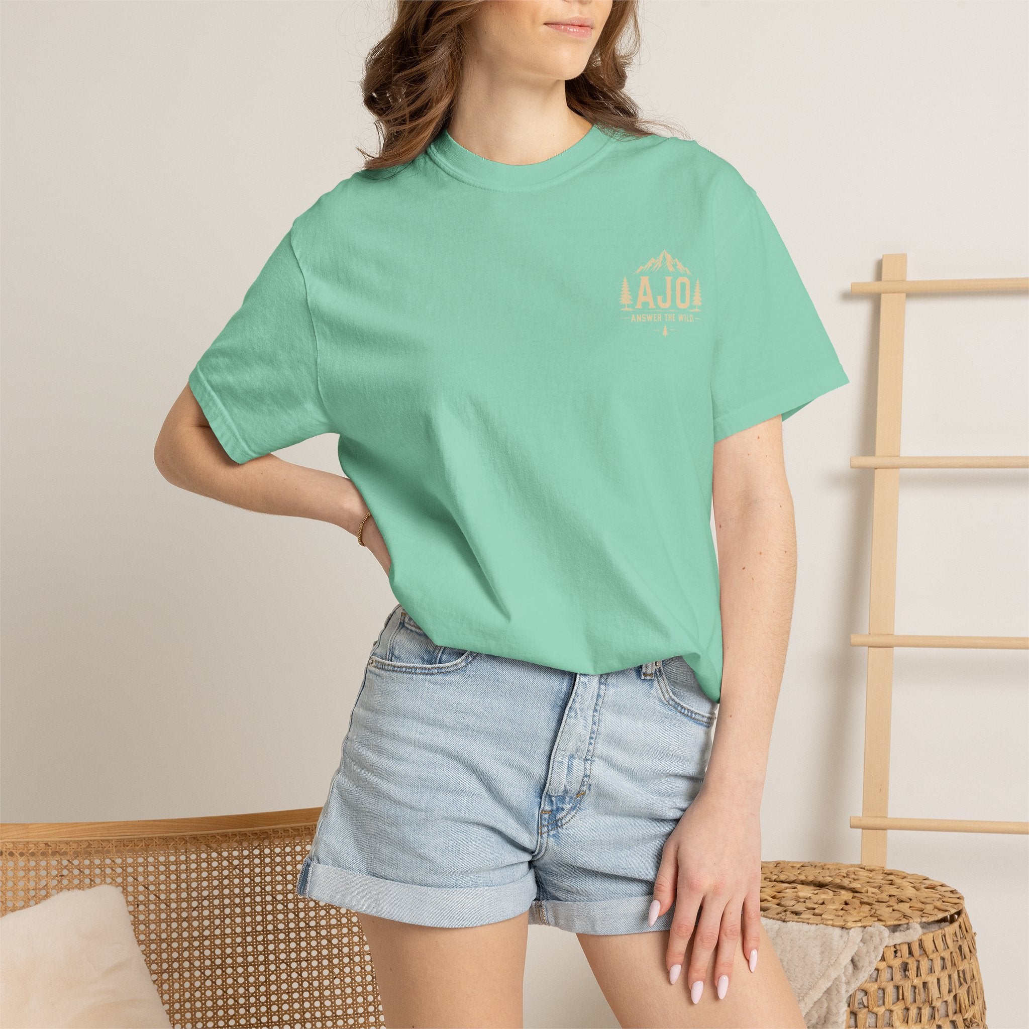 Ajo Pocket Tee — 'Time Can Wait, The Wild Won't' Adventure T‑Shirt