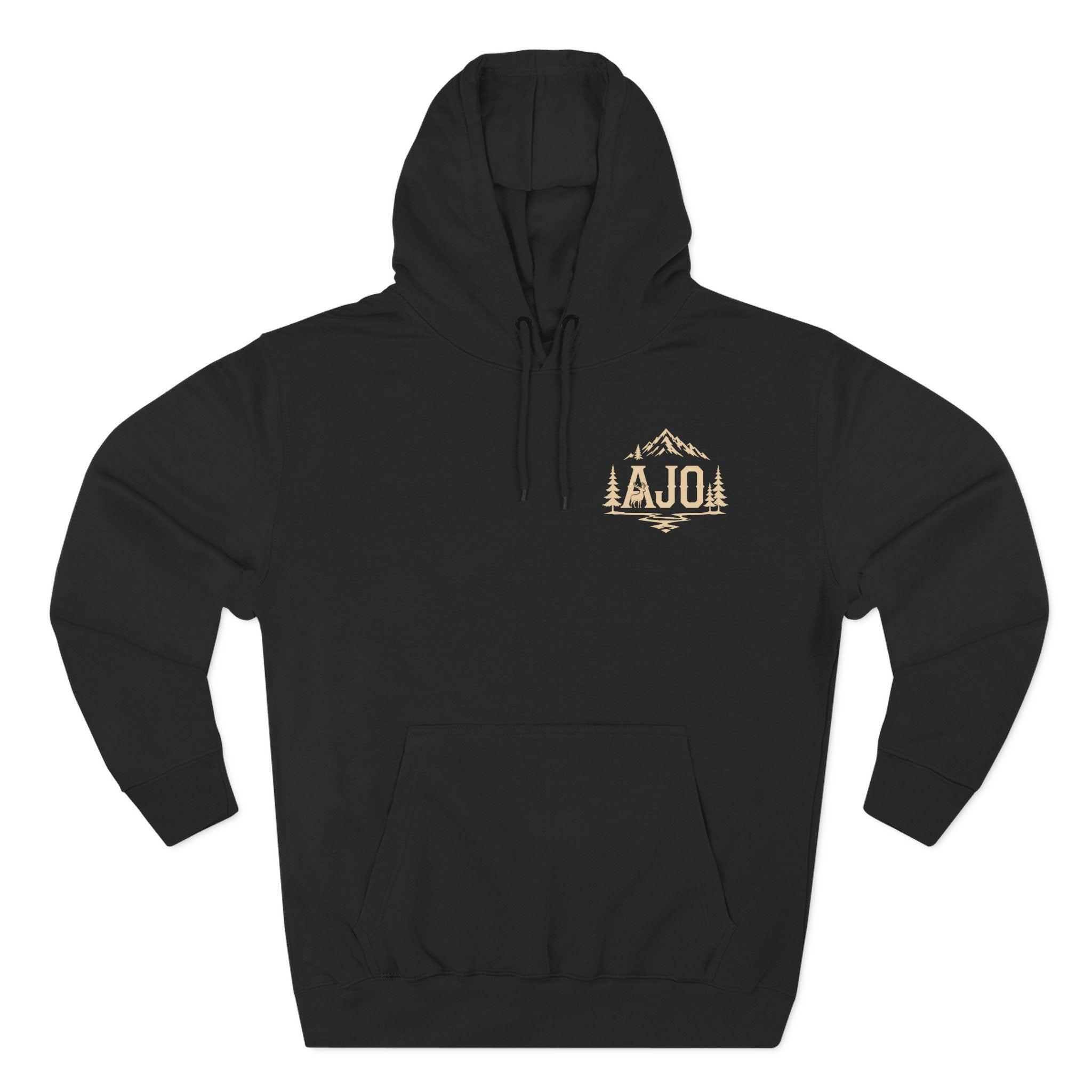 Adventure Hoodie - "Answer The Wild" Forest Bootprint Fleece Pullover