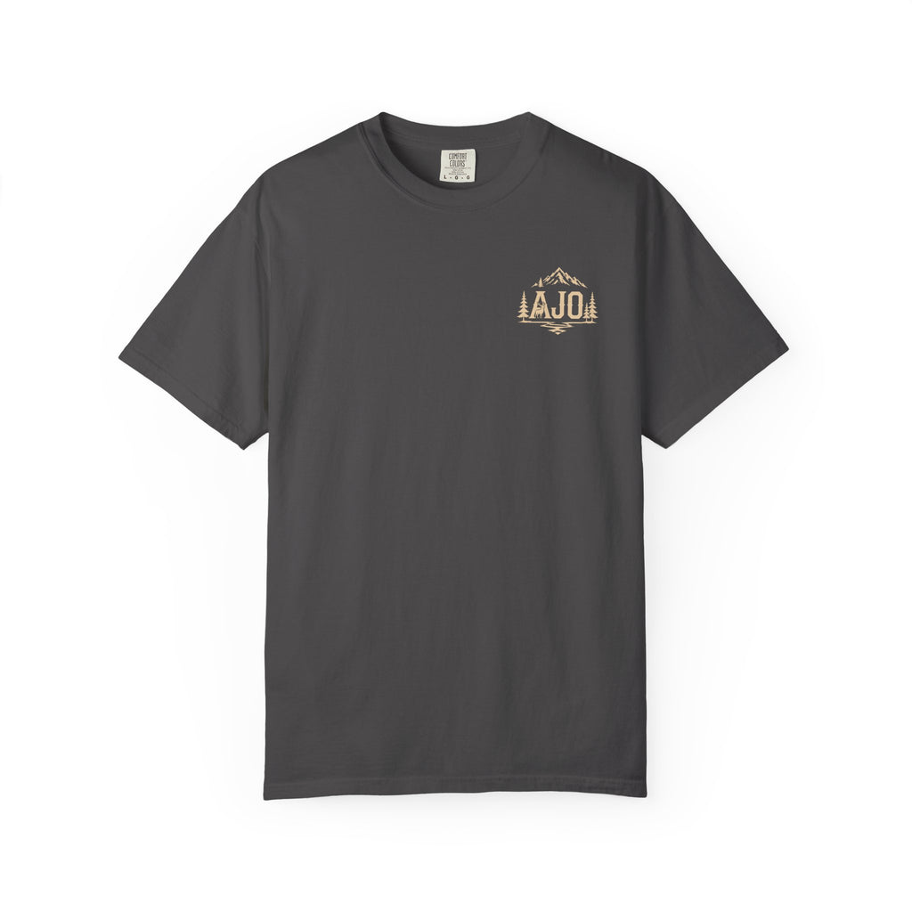 Trail Boot Print T-Shirt — "Answer the Wild" Outdoor Graphic Tee